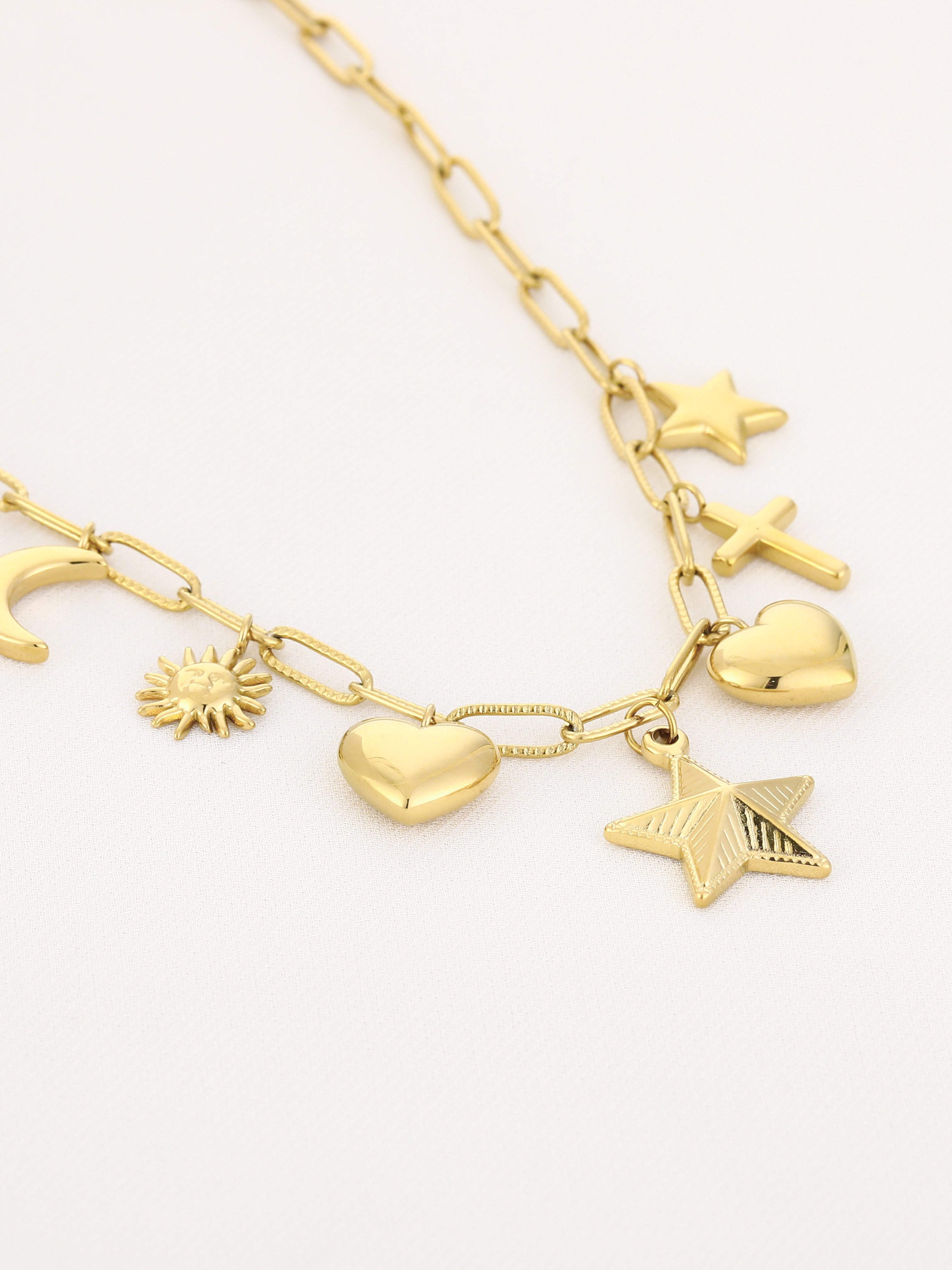 Gouden bedelketting Anne