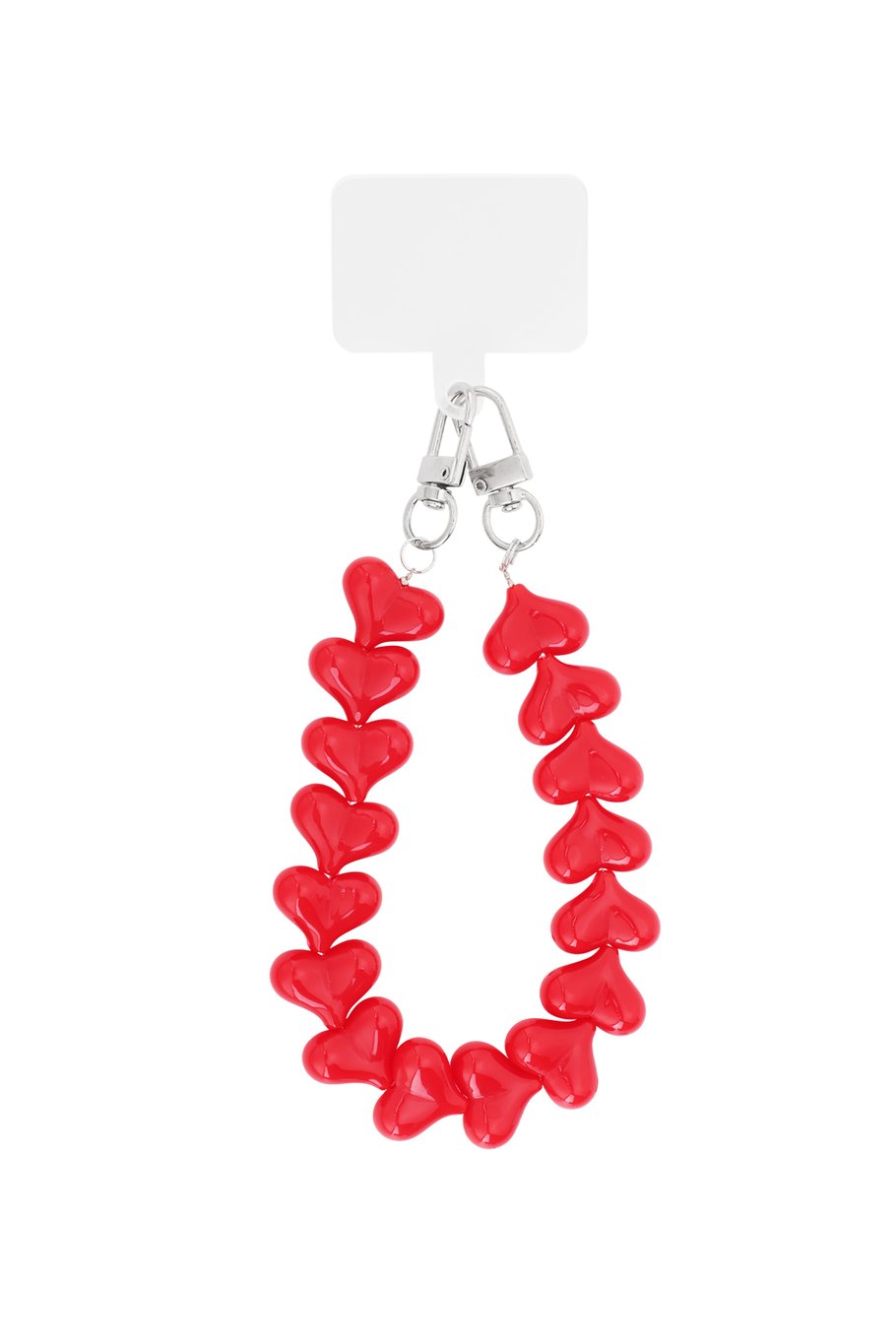 Telefoonkoort hartjes Rood