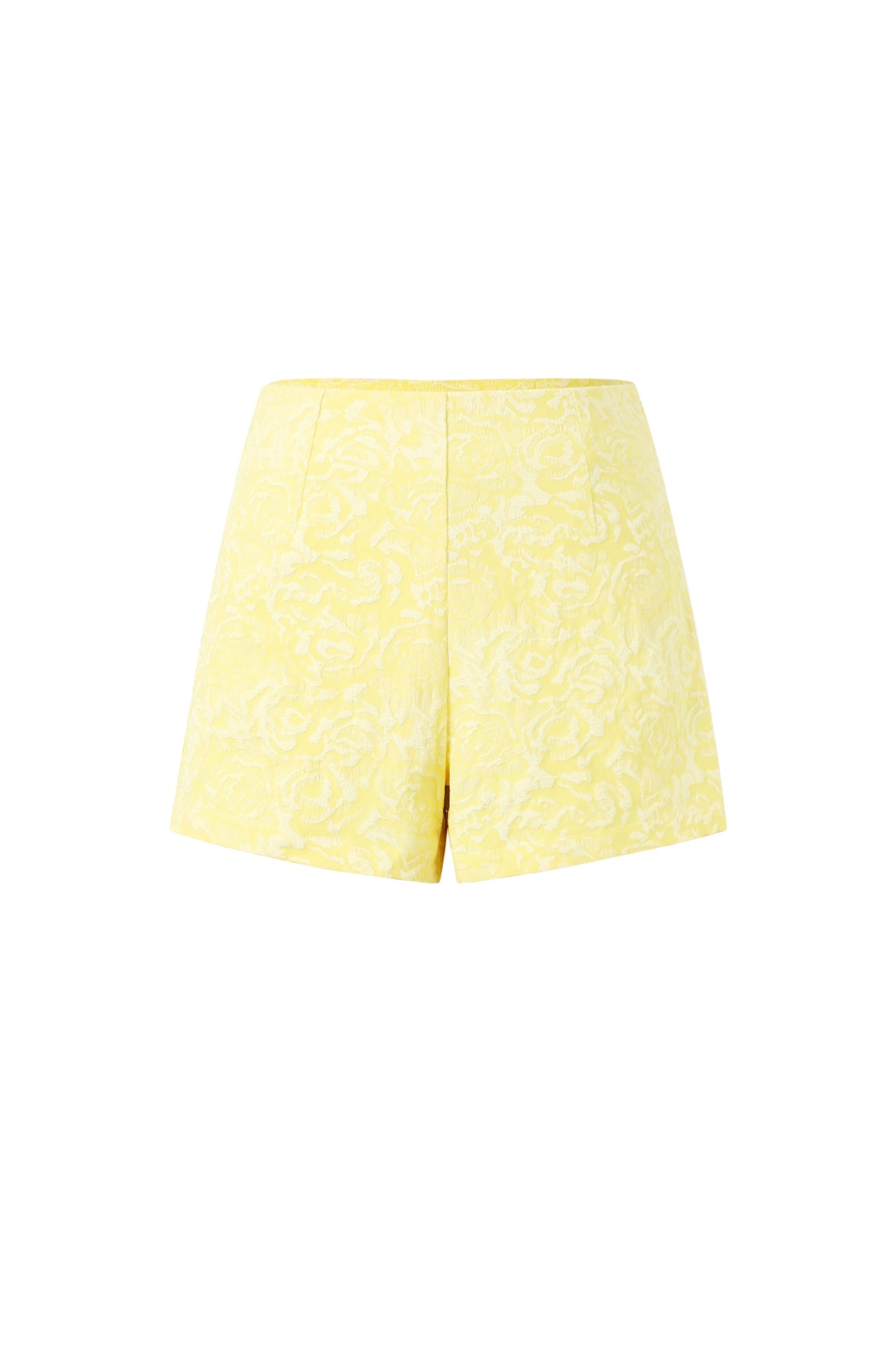 Gele bloemenprint short