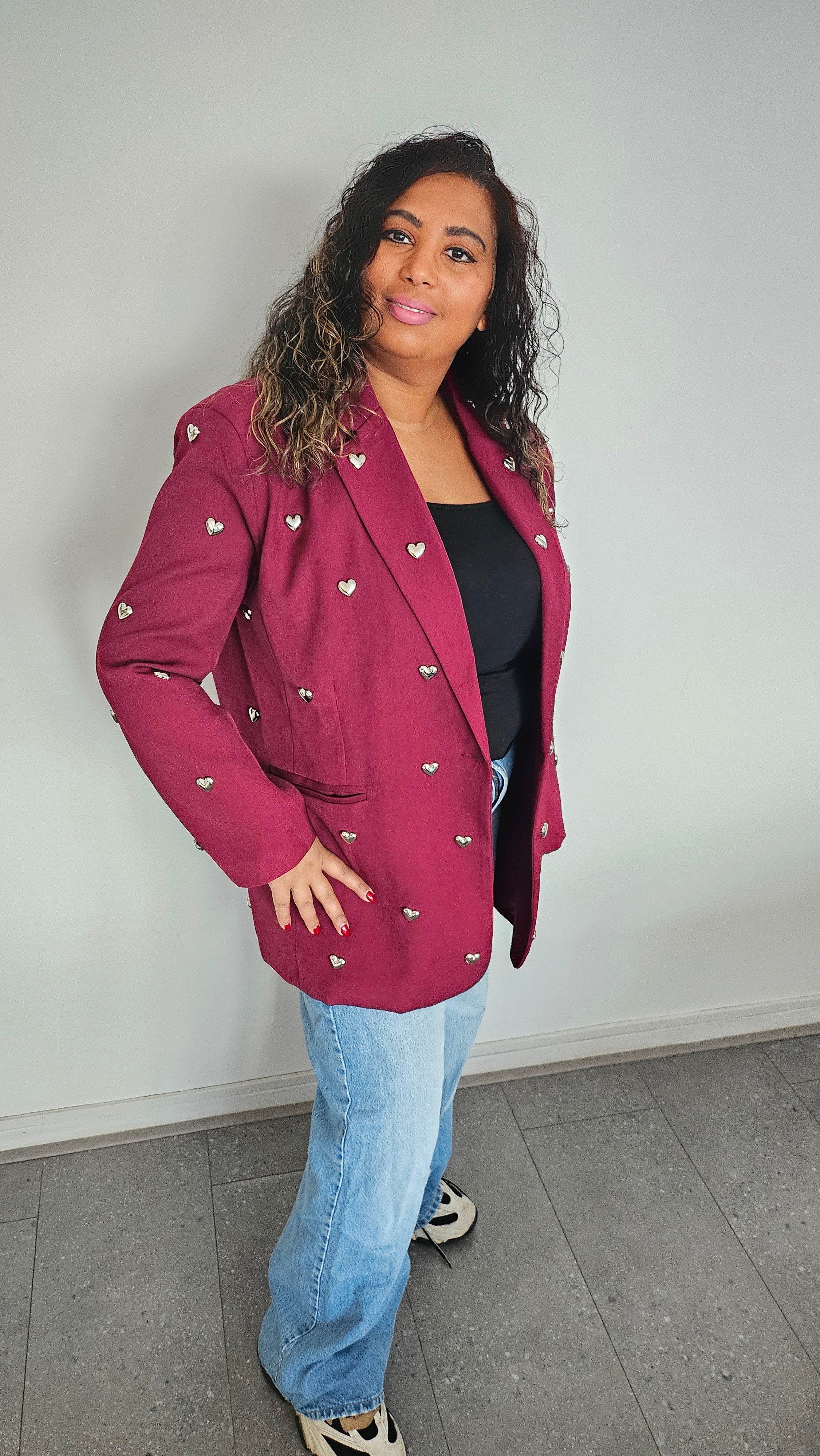 Milou blazer Bordeaux rood